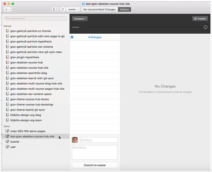 2.1 Select your newly created repository (if not currently highlighted)