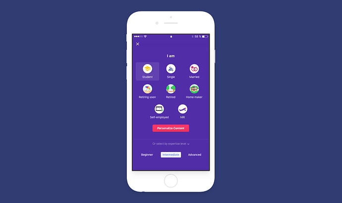Guides and education are critical for financial app design